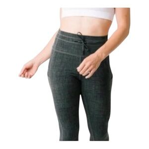 ZYIA Active Sage Medley Hi Waisted Leggings Size 6-8  Pocket Drawstring Luxe